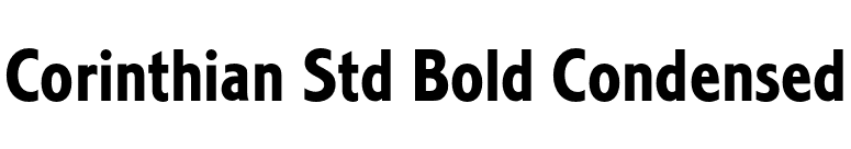 Corinthian Std Bold Condensed font preview