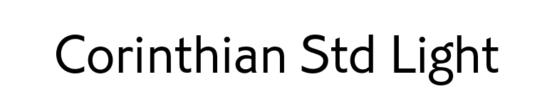 Corinthian Std Light font preview