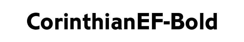 CorinthianEF-Bold font preview