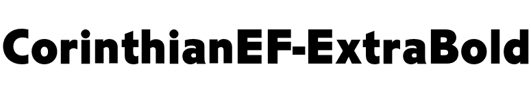 CorinthianEF-ExtraBold font preview