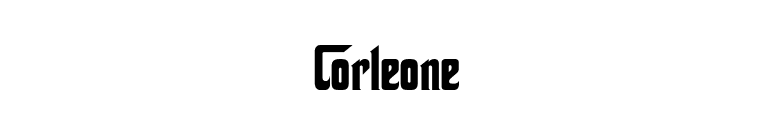 Corleone font preview