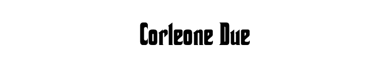 Corleone Due font preview