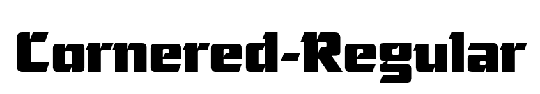Cornered-Regular font preview