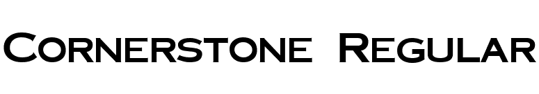 Cornerstone Regular font preview