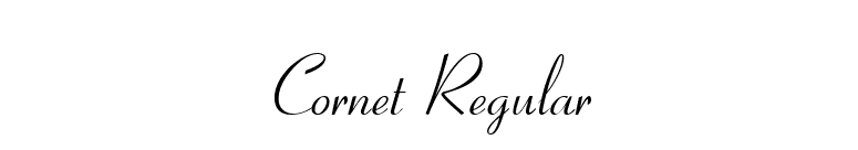 Cornet Regular font preview