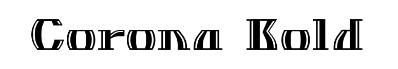 Corona Bold font preview