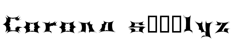 Corona sï¿¿lyz font preview