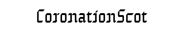 CoronationScot font preview