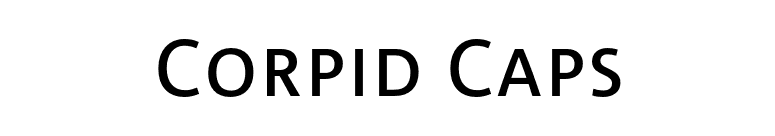 Corpid Caps font preview