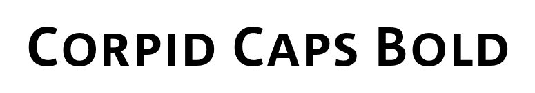 Corpid Caps Bold font preview