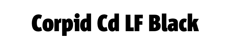 Corpid Cd LF Black font preview