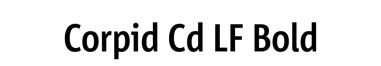 Corpid Cd LF Bold font preview