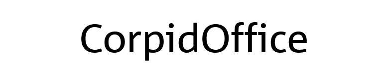 CorpidOffice font preview