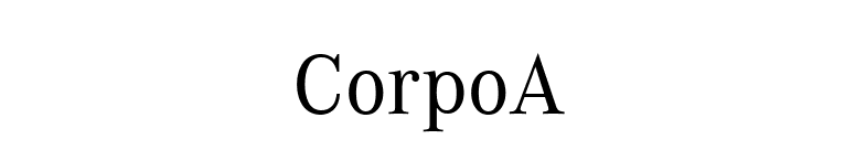 CorpoA font preview