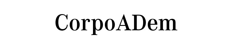 CorpoADem font preview