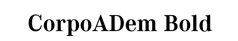 CorpoADem Bold font preview