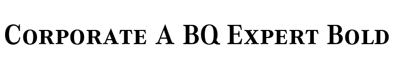 Corporate A BQ Expert Bold font preview