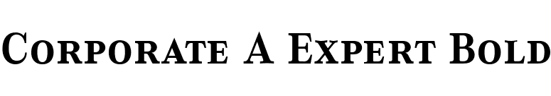 Corporate A Expert Bold font preview