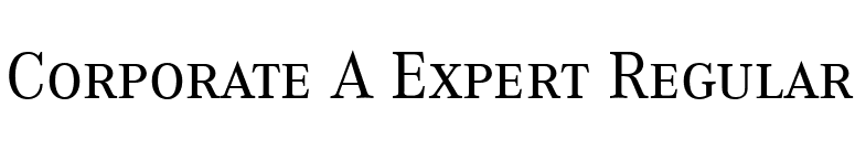 Corporate A Expert Regular font preview