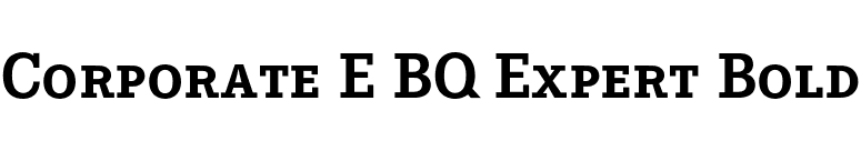 Corporate E BQ Expert Bold font preview