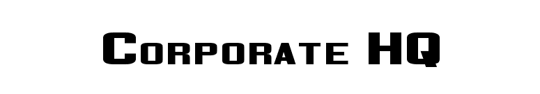 Corporate HQ font preview