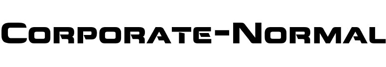 Corporate-Normal font preview