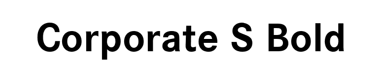 Corporate S Bold font preview