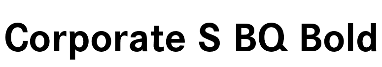 Corporate S BQ Bold font preview