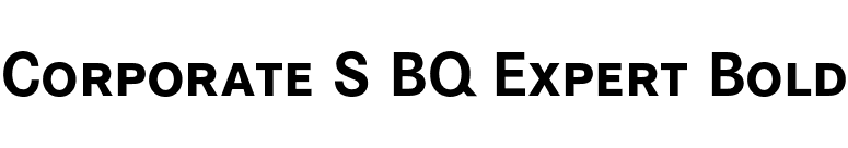 Corporate S BQ Expert Bold font preview