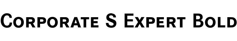 Corporate S Expert Bold font preview