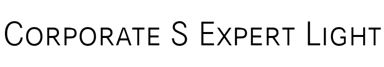 Corporate S Expert Light font preview
