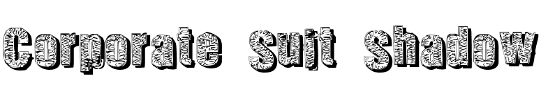 Corporate Suit Shadow font preview