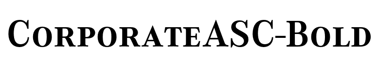 CorporateASC-Bold font preview