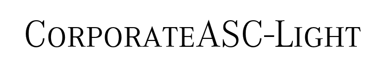 CorporateASC-Light font preview