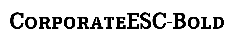 CorporateESC-Bold font preview