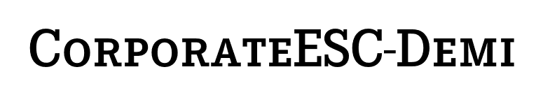 CorporateESC-Demi font preview