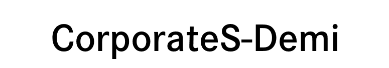 CorporateS-Demi font preview