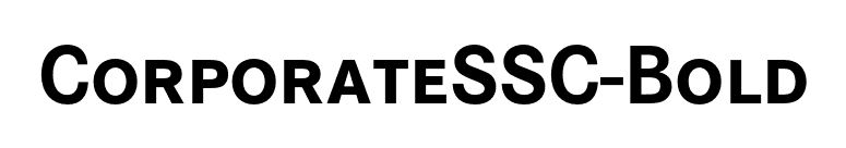 CorporateSSC-Bold font preview