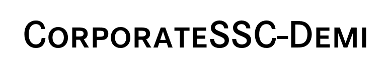CorporateSSC-Demi font preview