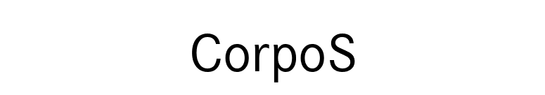 CorpoS font preview