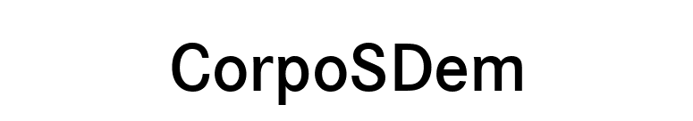 CorpoSDem font preview