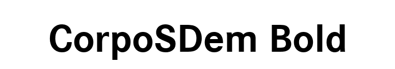 CorpoSDem Bold font preview