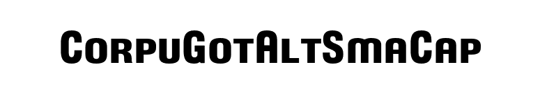 CorpuGotAltSmaCap font preview