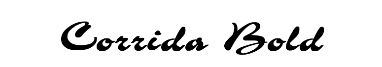 Corrida Bold font preview