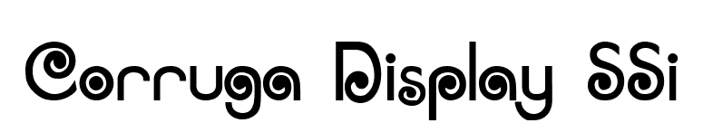 Corruga Display SSi font preview