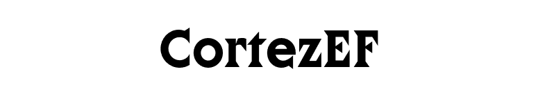 CortezEF font preview