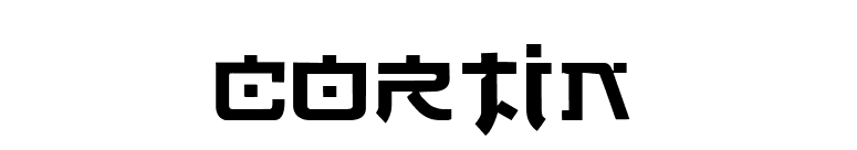 Cortin font preview