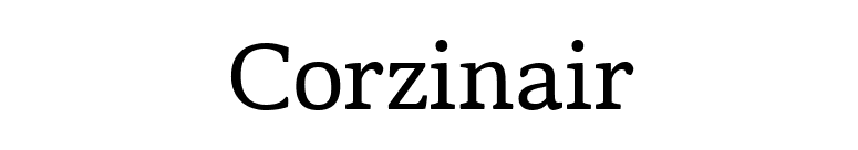 Corzinair font preview