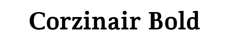 Corzinair Bold font preview