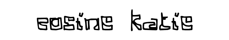 Cosine Katie font preview